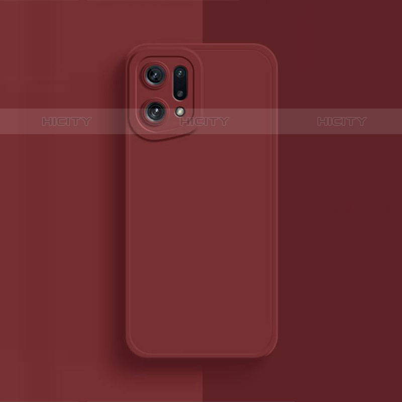 Custodia Silicone Ultra Sottile Morbida 360 Gradi Cover S02 per Oppo Find X5 Pro 5G