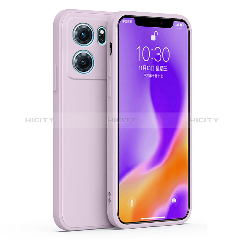 Custodia Silicone Ultra Sottile Morbida 360 Gradi Cover S02 per Oppo K10 5G Lavanda