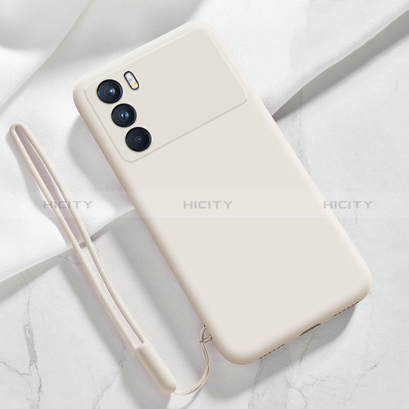 Custodia Silicone Ultra Sottile Morbida 360 Gradi Cover S02 per Oppo K9 Pro 5G Bianco