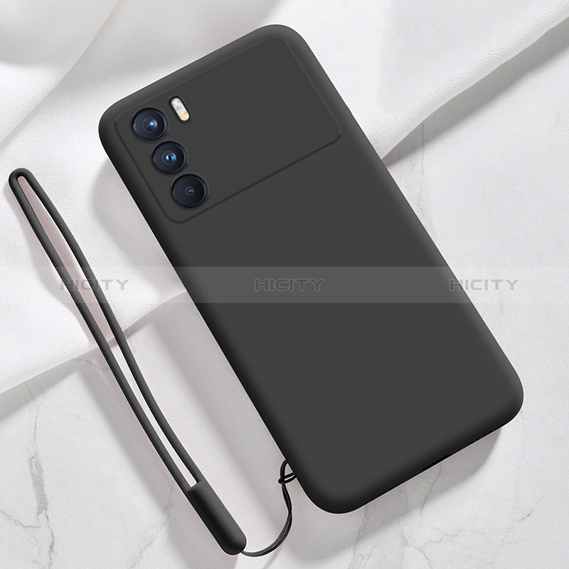 Custodia Silicone Ultra Sottile Morbida 360 Gradi Cover S02 per Oppo K9 Pro 5G Nero