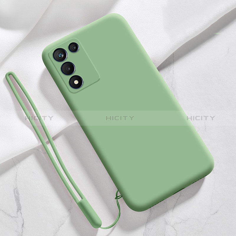 Custodia Silicone Ultra Sottile Morbida 360 Gradi Cover S02 per Oppo K9S 5G Verde Pastello