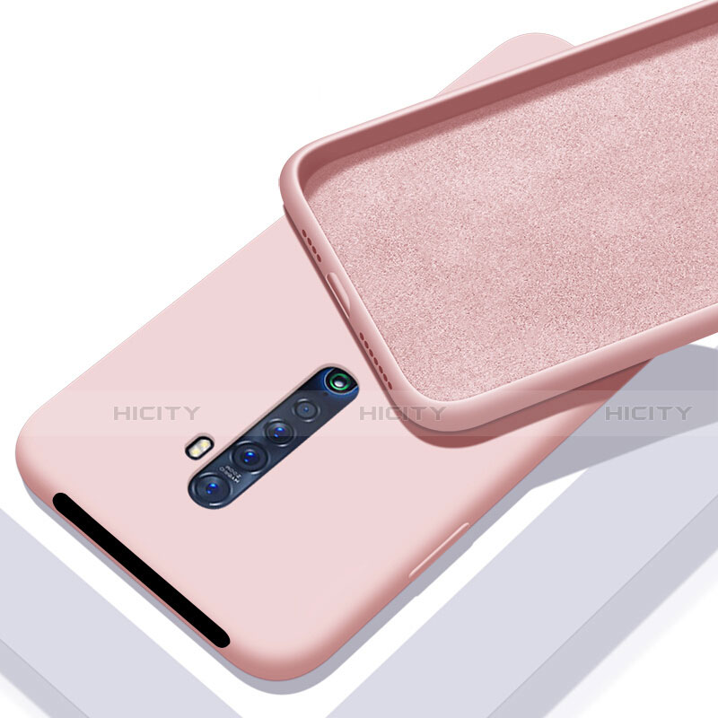 Custodia Silicone Ultra Sottile Morbida 360 Gradi Cover S02 per Oppo Reno2 Rosa