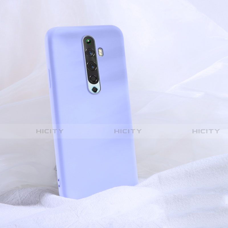 Custodia Silicone Ultra Sottile Morbida 360 Gradi Cover S02 per Oppo Reno2 Z Viola