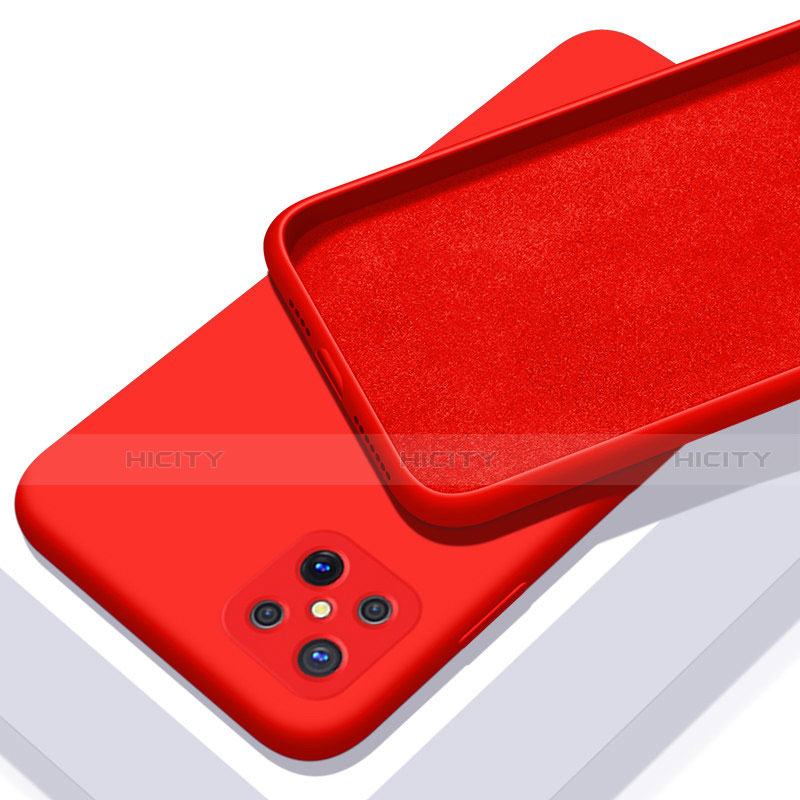 Custodia Silicone Ultra Sottile Morbida 360 Gradi Cover S02 per Oppo Reno4 Z 5G Rosso