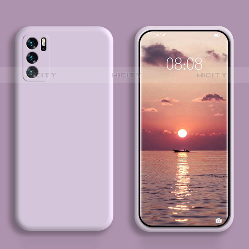 Custodia Silicone Ultra Sottile Morbida 360 Gradi Cover S02 per Oppo Reno6 5G Lavanda