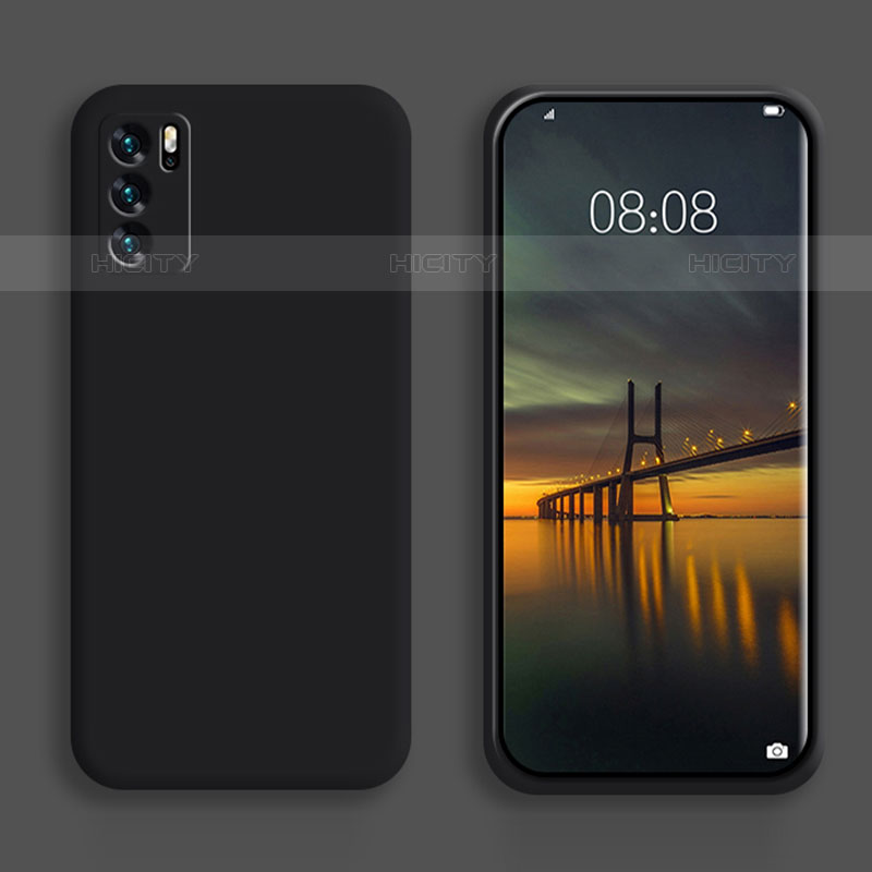 Custodia Silicone Ultra Sottile Morbida 360 Gradi Cover S02 per Oppo Reno6 Pro 5G India Nero