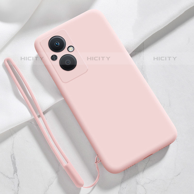 Custodia Silicone Ultra Sottile Morbida 360 Gradi Cover S02 per Oppo Reno7 Lite 5G Rosa