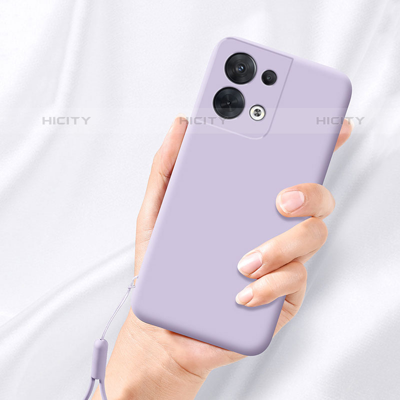 Custodia Silicone Ultra Sottile Morbida 360 Gradi Cover S02 per Oppo Reno8 Pro 5G