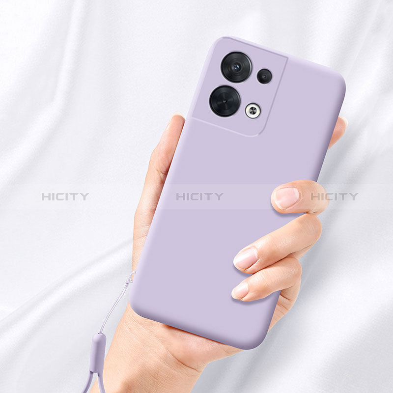 Custodia Silicone Ultra Sottile Morbida 360 Gradi Cover S02 per Oppo Reno9 Pro+ Plus 5G