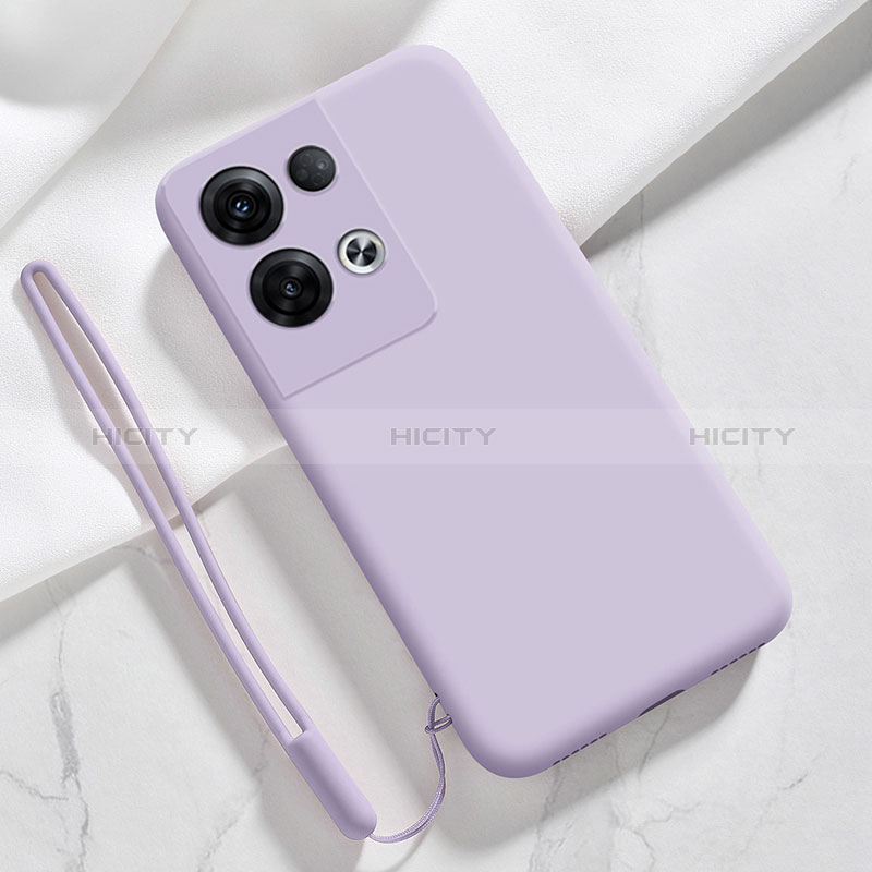 Custodia Silicone Ultra Sottile Morbida 360 Gradi Cover S02 per Oppo Reno9 Pro+ Plus 5G