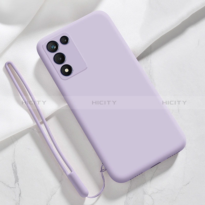 Custodia Silicone Ultra Sottile Morbida 360 Gradi Cover S02 per Realme 9 SE 5G Lavanda