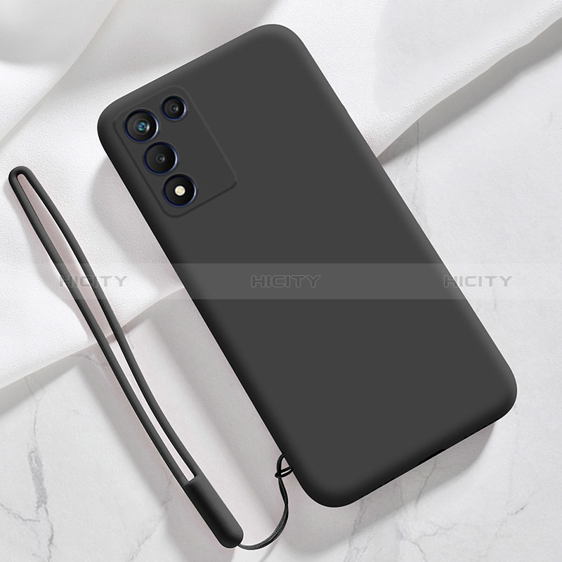 Custodia Silicone Ultra Sottile Morbida 360 Gradi Cover S02 per Realme Q3s 5G Nero