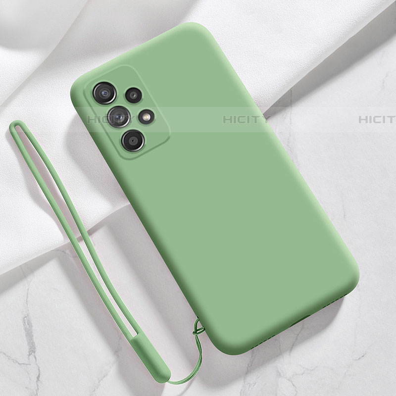 Custodia Silicone Ultra Sottile Morbida 360 Gradi Cover S02 per Samsung Galaxy A52 4G Verde