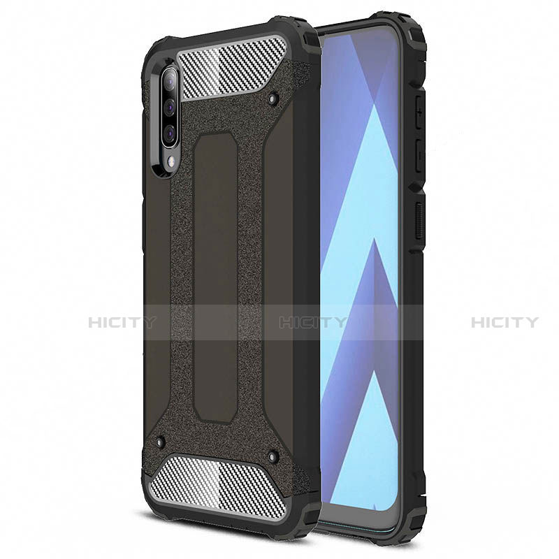 Custodia Silicone Ultra Sottile Morbida 360 Gradi Cover S02 per Samsung Galaxy A70 Nero