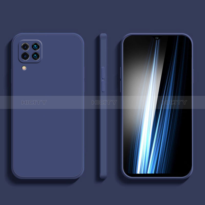 Custodia Silicone Ultra Sottile Morbida 360 Gradi Cover S02 per Samsung Galaxy F12 Blu