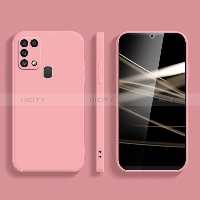 Custodia Silicone Ultra Sottile Morbida 360 Gradi Cover S02 per Samsung Galaxy M21s Rosa