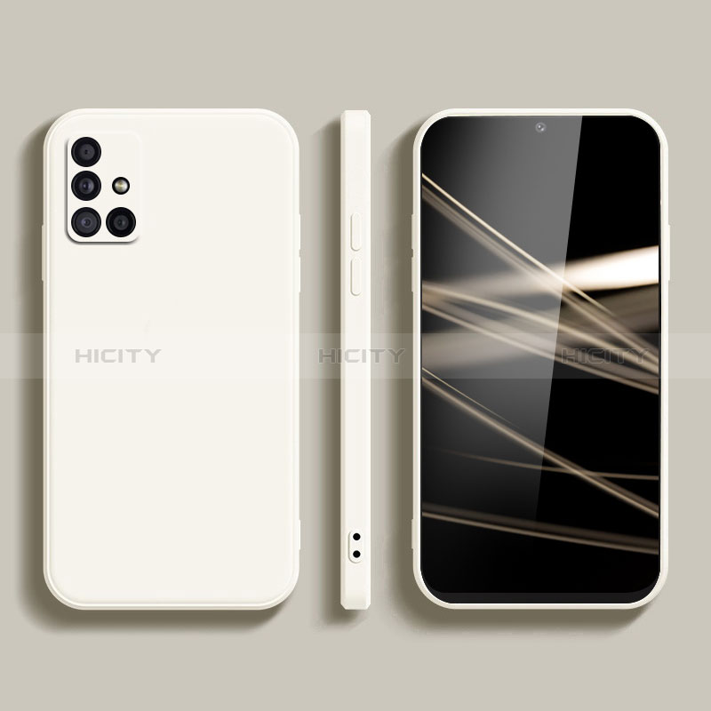 Custodia Silicone Ultra Sottile Morbida 360 Gradi Cover S02 per Samsung Galaxy M40S Bianco