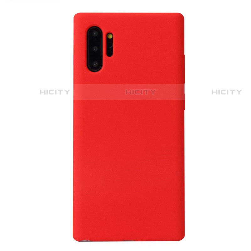 Custodia Silicone Ultra Sottile Morbida 360 Gradi Cover S02 per Samsung Galaxy Note 10 Plus 5G Rosso