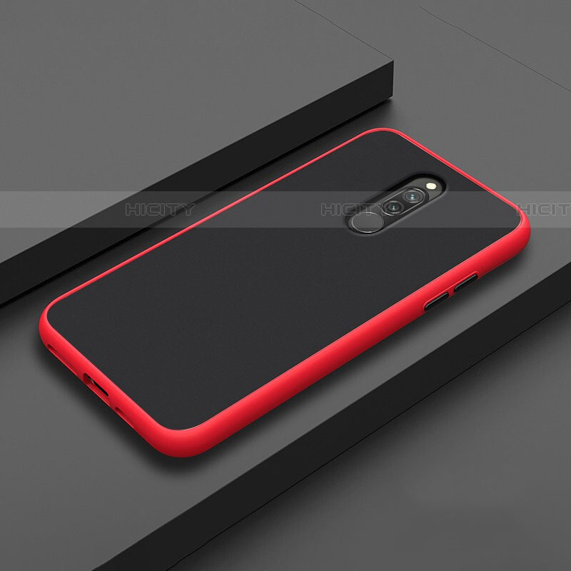 Custodia Silicone Ultra Sottile Morbida 360 Gradi Cover S02 per Xiaomi Redmi 8 Rosso