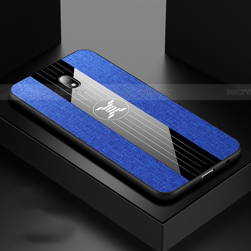 Custodia Silicone Ultra Sottile Morbida 360 Gradi Cover S02 per Xiaomi Redmi 8A Blu