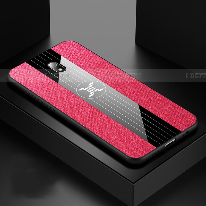 Custodia Silicone Ultra Sottile Morbida 360 Gradi Cover S02 per Xiaomi Redmi 8A Rosso