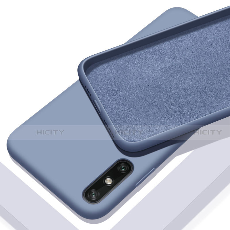 Custodia Silicone Ultra Sottile Morbida 360 Gradi Cover S03 per Huawei Enjoy 10e Grigio