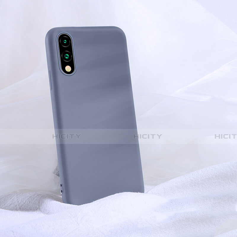 Custodia Silicone Ultra Sottile Morbida 360 Gradi Cover S03 per Huawei Y9 Prime (2019) Grigio