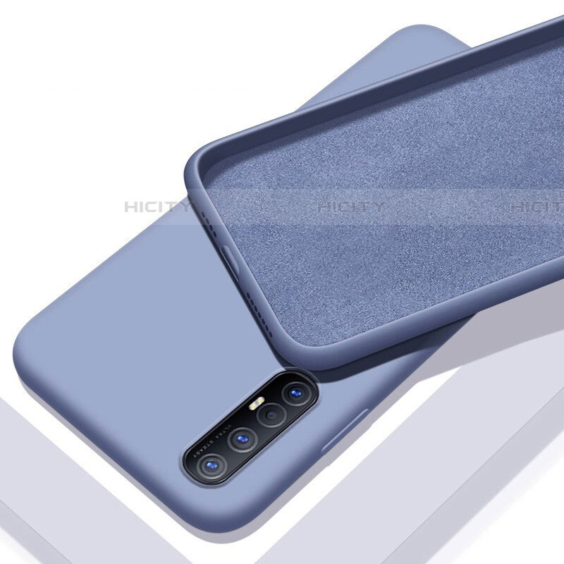 Custodia Silicone Ultra Sottile Morbida 360 Gradi Cover S03 per Oppo Find X2 Neo Grigio