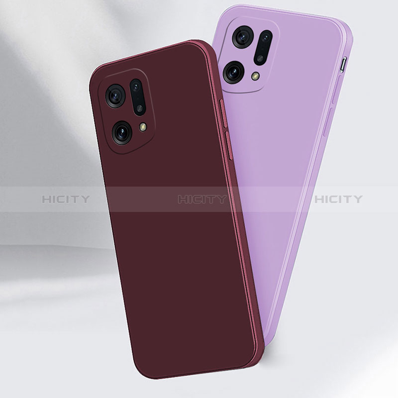 Custodia Silicone Ultra Sottile Morbida 360 Gradi Cover S03 per Oppo Find X5 5G