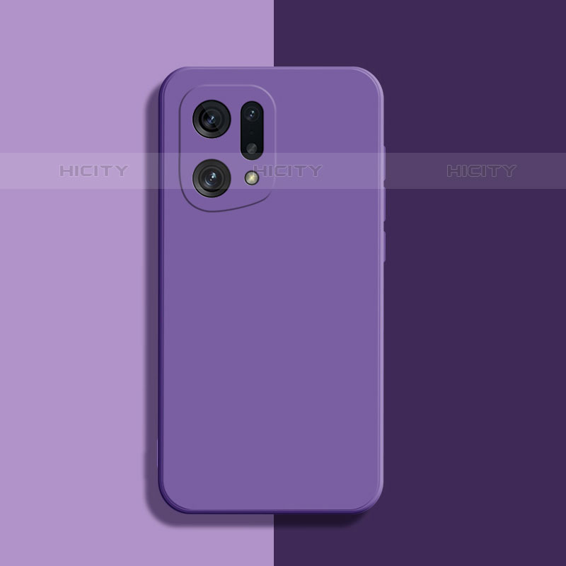 Custodia Silicone Ultra Sottile Morbida 360 Gradi Cover S03 per Oppo Find X5 Pro 5G