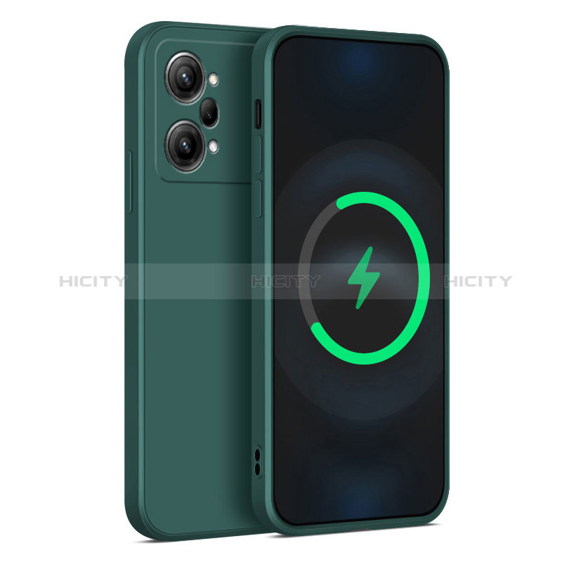 Custodia Silicone Ultra Sottile Morbida 360 Gradi Cover S03 per Oppo K10 5G Verde Notte