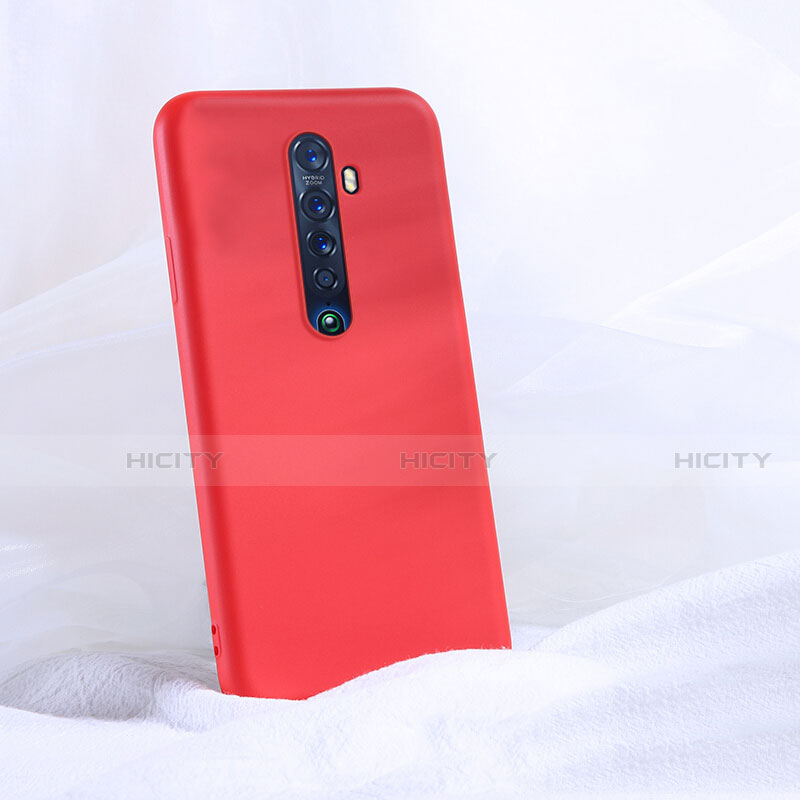 Custodia Silicone Ultra Sottile Morbida 360 Gradi Cover S03 per Oppo Reno2 Rosso