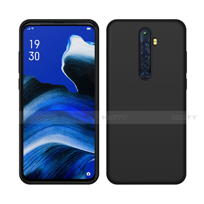 Custodia Silicone Ultra Sottile Morbida 360 Gradi Cover S03 per Oppo Reno2 Z Nero