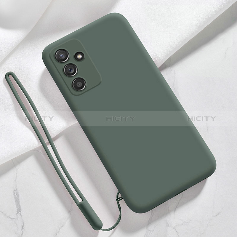 Custodia Silicone Ultra Sottile Morbida 360 Gradi Cover S03 per Samsung Galaxy A15 LTE Verde Notte