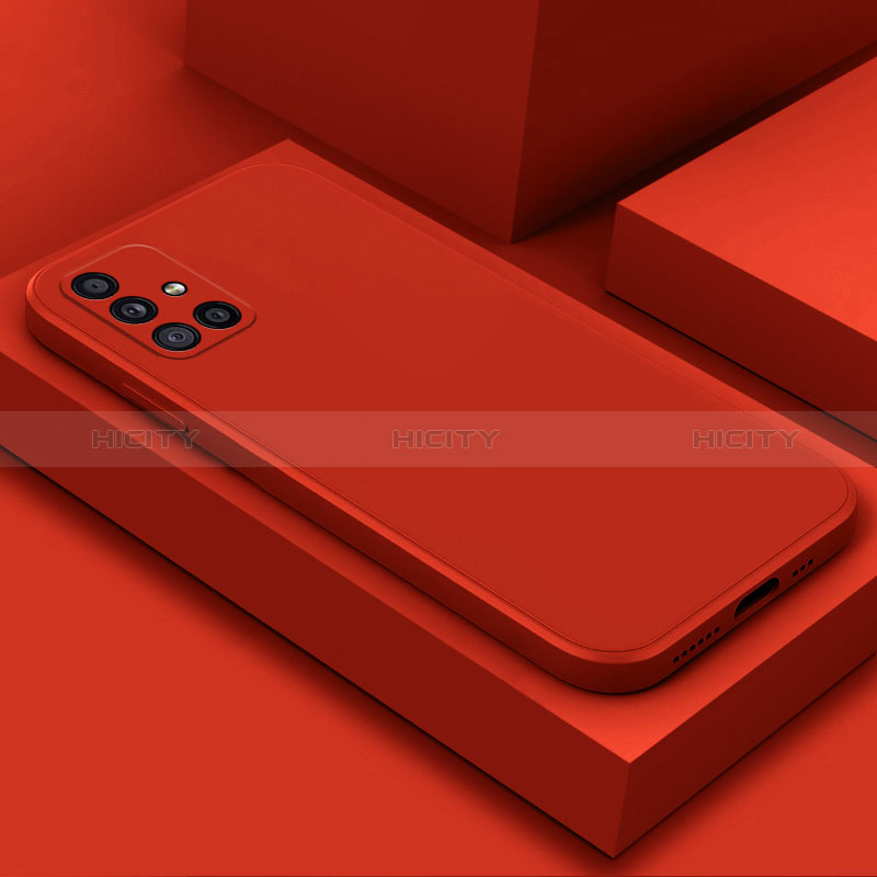 Custodia Silicone Ultra Sottile Morbida 360 Gradi Cover S03 per Samsung Galaxy A71 5G Rosso