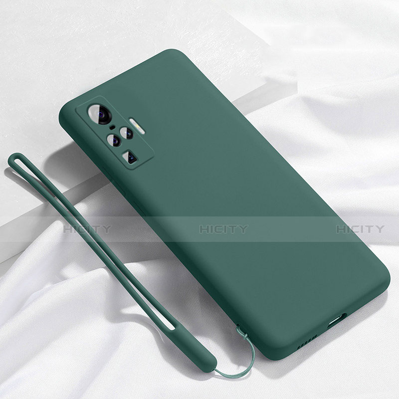 Custodia Silicone Ultra Sottile Morbida 360 Gradi Cover S03 per Vivo X51 5G Verde