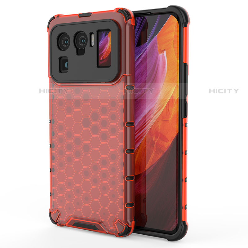 Custodia Silicone Ultra Sottile Morbida 360 Gradi Cover S03 per Xiaomi Mi 11 Ultra 5G Rosso