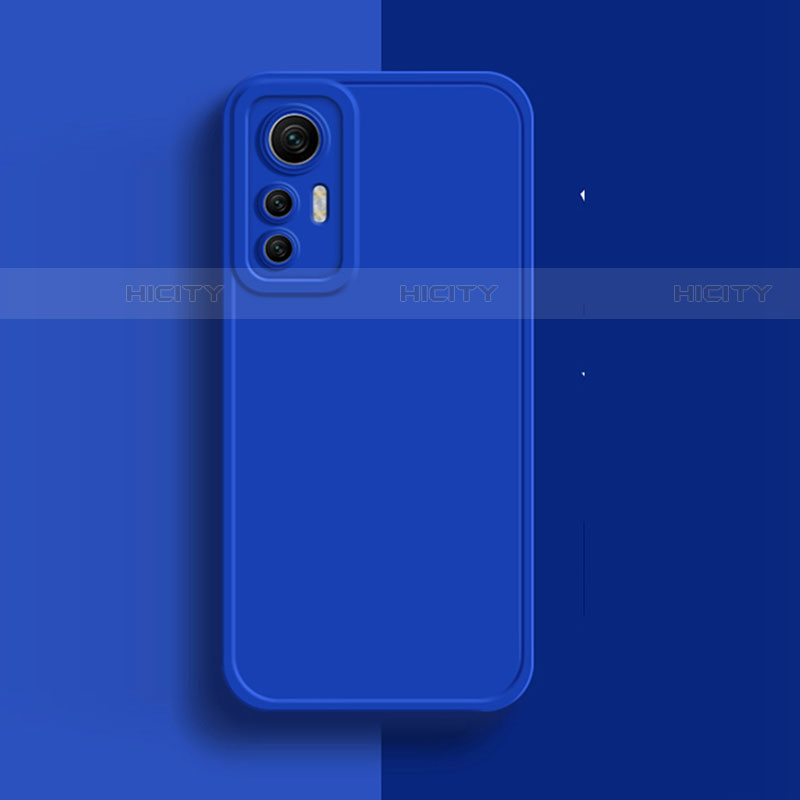 Custodia Silicone Ultra Sottile Morbida 360 Gradi Cover S03 per Xiaomi Mi 12 Pro 5G Blu