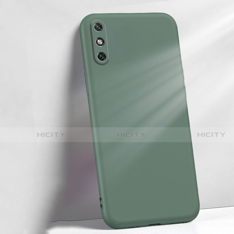 Custodia Silicone Ultra Sottile Morbida 360 Gradi Cover S04 per Huawei Enjoy 10e Verde