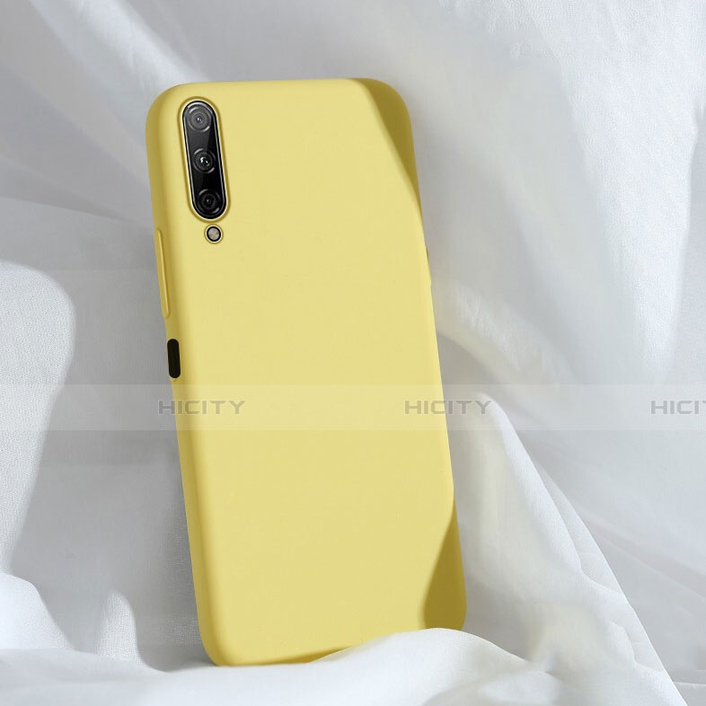 Custodia Silicone Ultra Sottile Morbida 360 Gradi Cover S04 per Huawei Honor 9X Pro Giallo