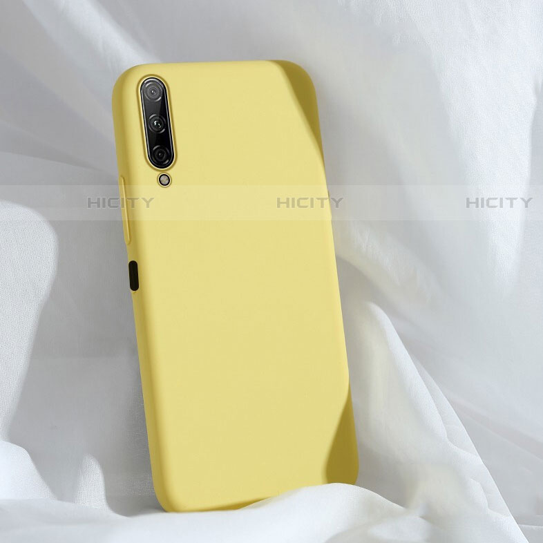 Custodia Silicone Ultra Sottile Morbida 360 Gradi Cover S04 per Huawei P Smart Pro (2019) Giallo