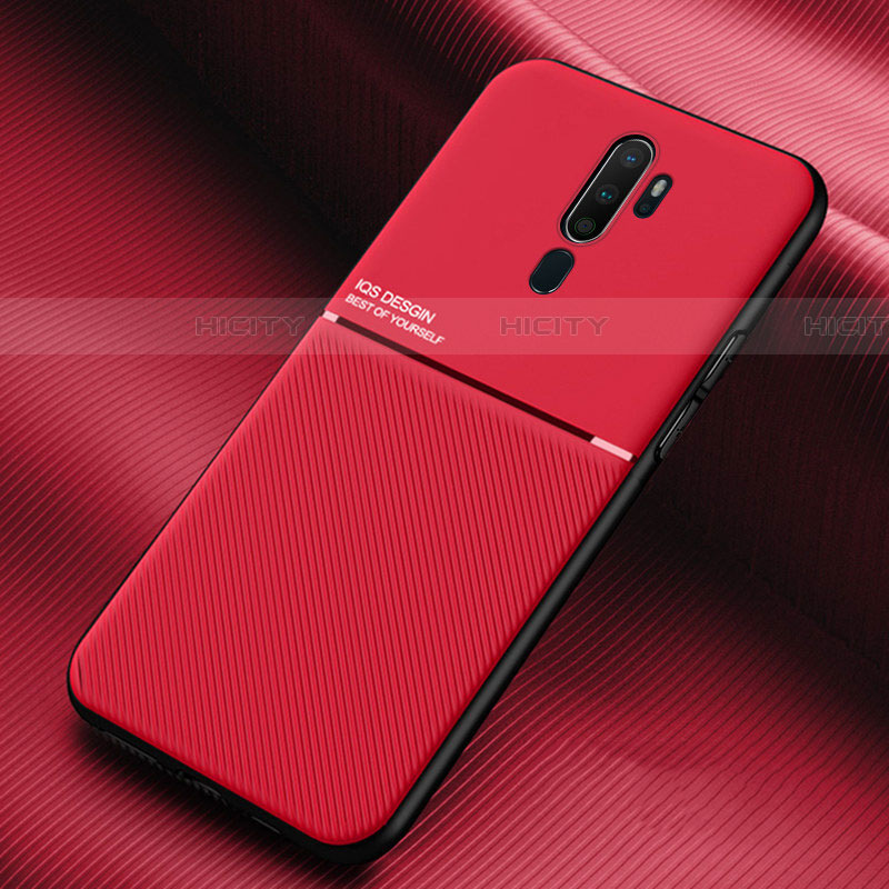 Custodia Silicone Ultra Sottile Morbida 360 Gradi Cover S04 per Oppo A5 (2020) Rosso