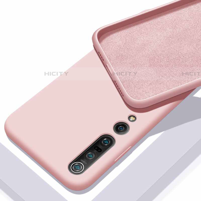 Custodia Silicone Ultra Sottile Morbida 360 Gradi Cover S04 per Xiaomi Mi 10 Pro Rosa