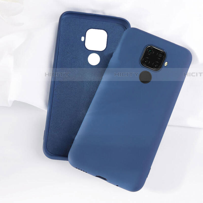 Custodia Silicone Ultra Sottile Morbida 360 Gradi Cover S05 per Huawei Mate 30 Lite Blu