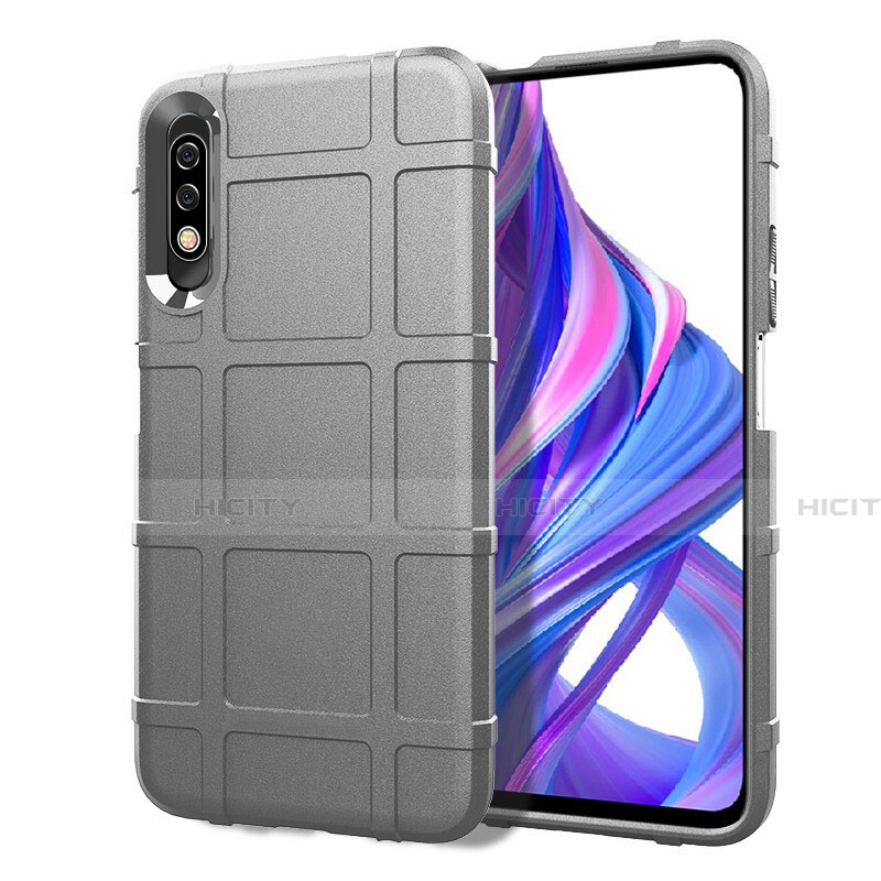 Custodia Silicone Ultra Sottile Morbida 360 Gradi Cover S05 per Huawei P Smart Z (2019) Grigio