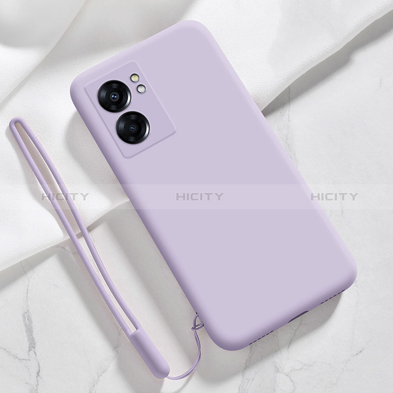 Custodia Silicone Ultra Sottile Morbida 360 Gradi Cover S05 per Oppo K10 5G India Lavanda