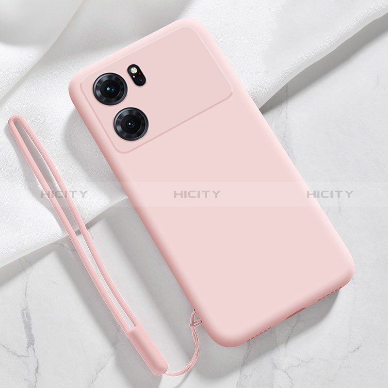 Custodia Silicone Ultra Sottile Morbida 360 Gradi Cover S05 per Oppo K10 5G Rosa