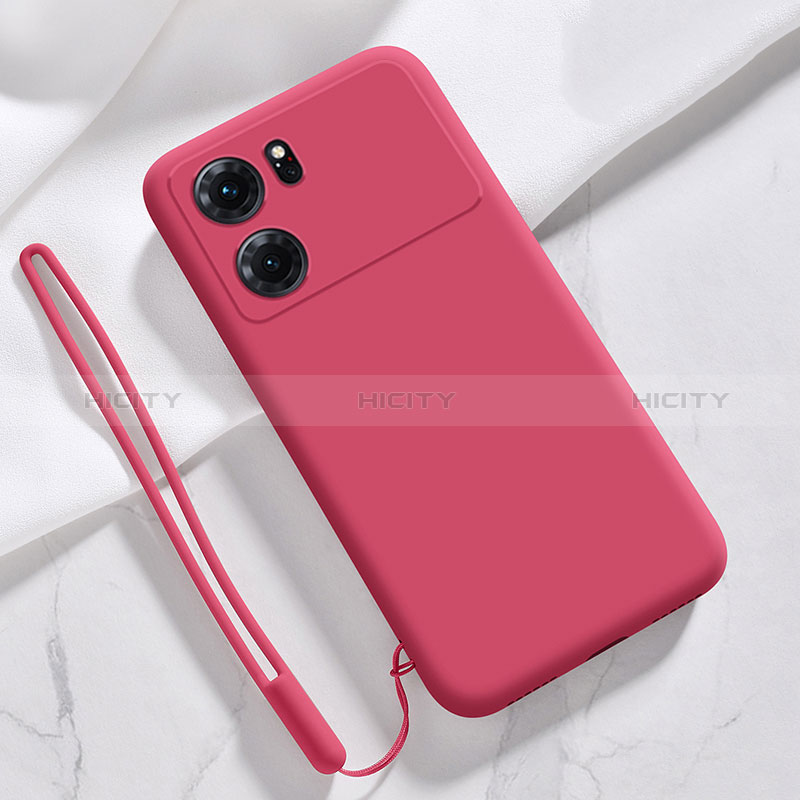 Custodia Silicone Ultra Sottile Morbida 360 Gradi Cover S05 per Oppo K10 5G Rosso