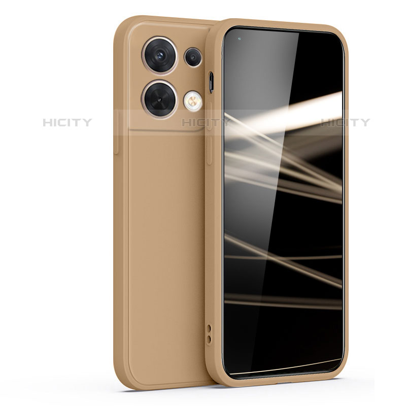 Custodia Silicone Ultra Sottile Morbida 360 Gradi Cover S05 per Oppo Reno8 5G Marrone