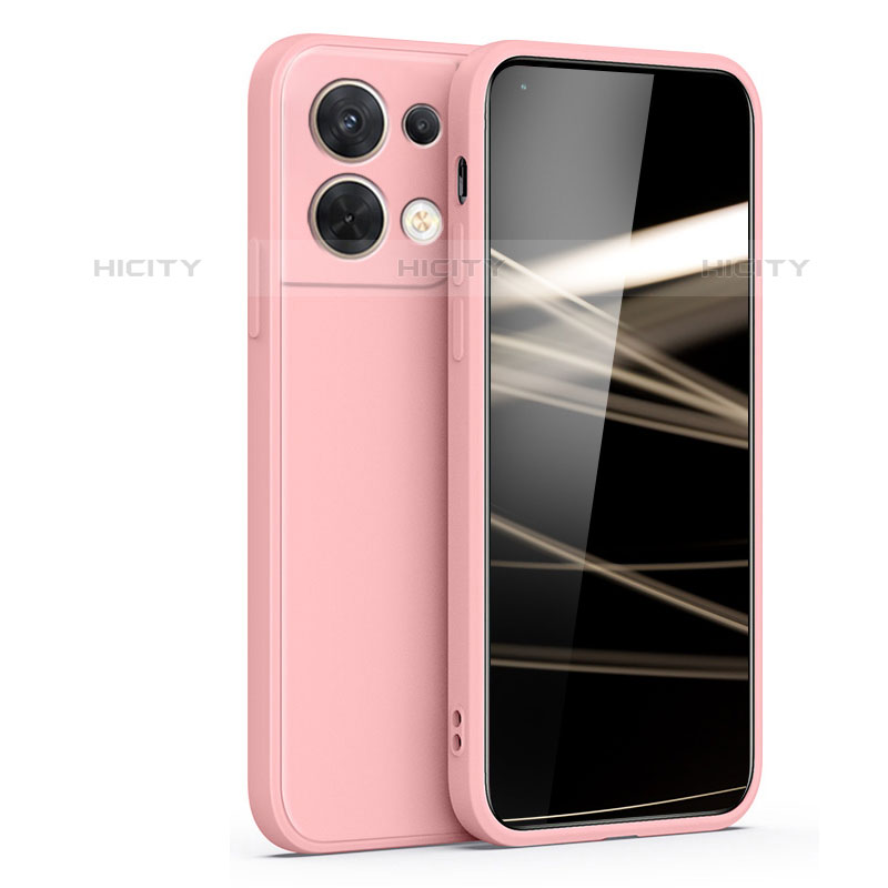 Custodia Silicone Ultra Sottile Morbida 360 Gradi Cover S05 per Oppo Reno8 Pro 5G Rosa